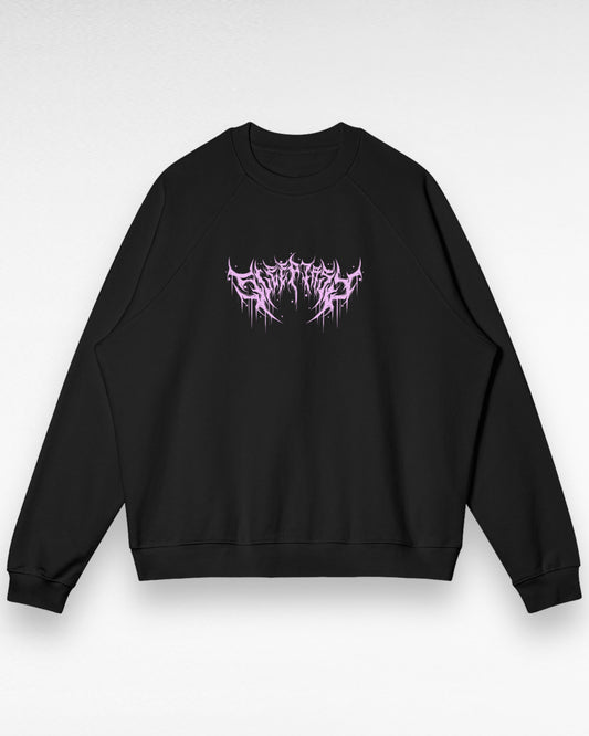 Unisex Fleece-lined Metal Logo Sweatshirt