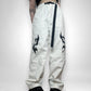 Unisex Solid Color Wide-Legged Neo Tribal Pants