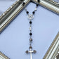 Pentagram Gothic Rosary Necklace
