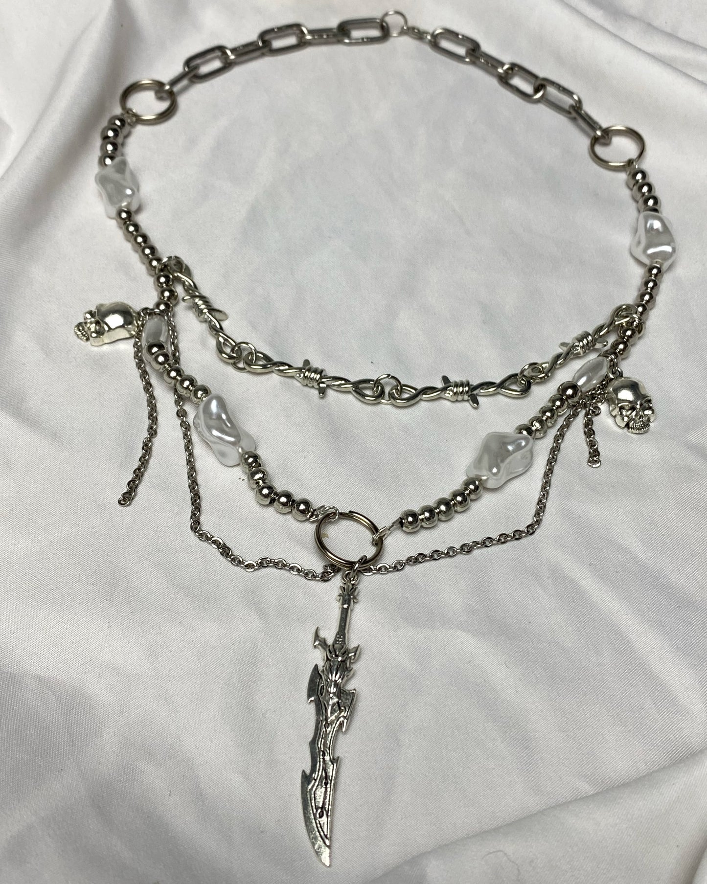 Sword Pearl Necklace