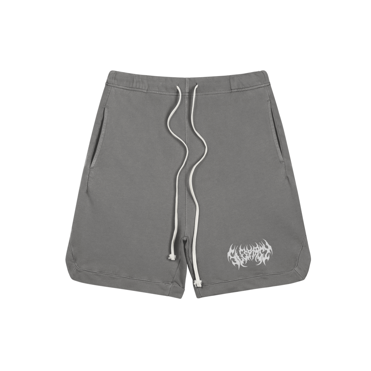 Unisex Clipped Corner Washed Sleeptasy Sweat Shorts